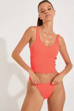 Banana Moon Maillot de bain 2 pièces corail TIAMO & NAIDA SCRUNCHY- Brassière
