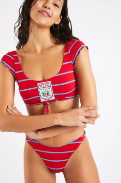 Banana Moon Maillot de bain 2 pièces Norio & Jaya Retrostripe-Femme Brassière|Maillot 2 Pièces